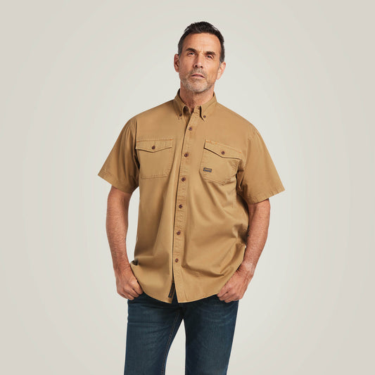 Ariat New | Men Rebar Washed Twill Work Shirt