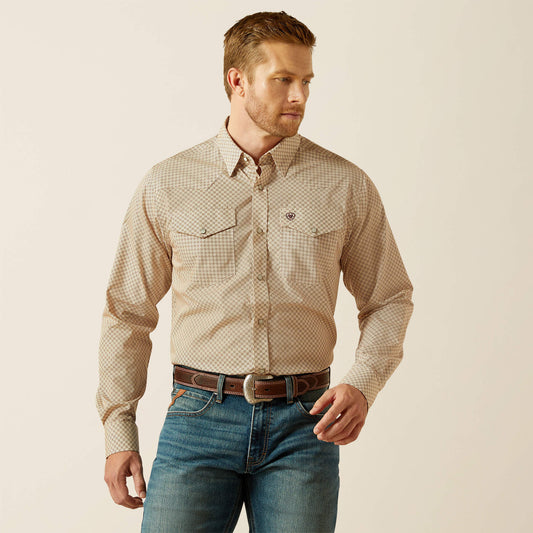 Ariat Best Seller | Men Wrinkle Free Eddie Fitted Shirt