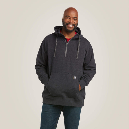 Ariat New | Men Rebar Workman 1/4 Zip Hoodie