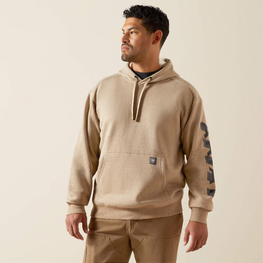 Ariat New | Men Rebar Lightweight Logo Hoodie