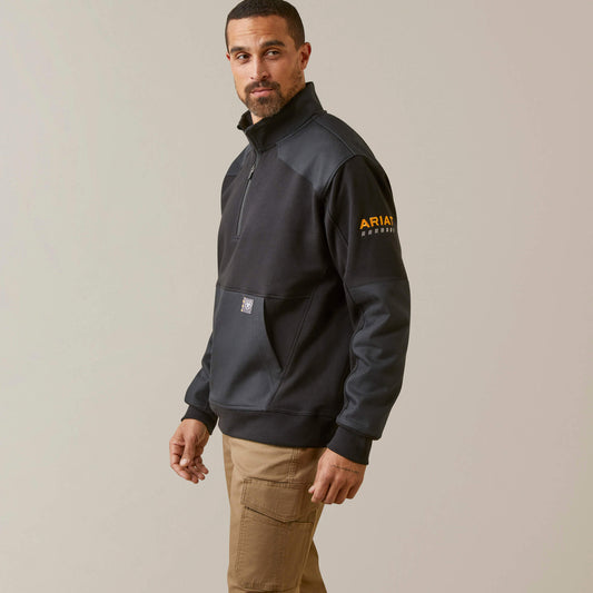 Ariat Featured | Men Rebar Workman Duracanvas 1/4 Zip Sweatshirt