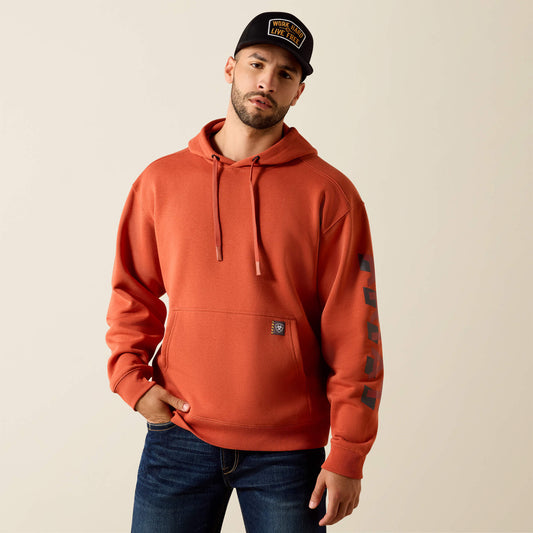 Ariat New | Men Rebar Lightweight Logo Hoodie