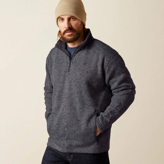 Ariat New | Men Caldwell Logo 1/4 Zip Sweater