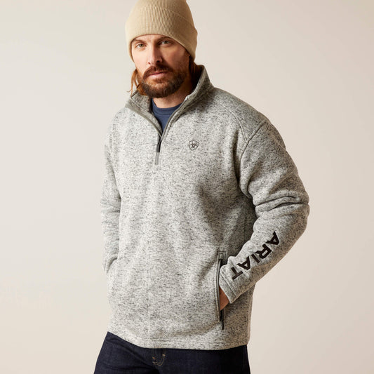 Ariat Trending | Men Caldwell Logo 1/4 Zip Sweater