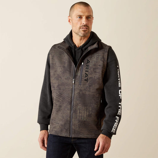 Ariat Trending | Men Patriot Flag Softshell Vest