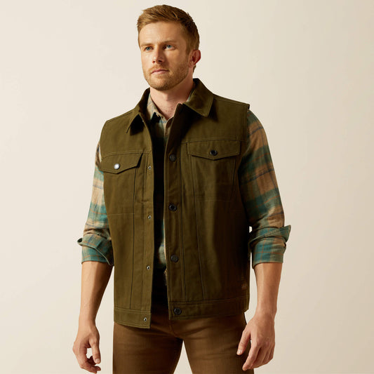 Ariat Featured | Men Canvas Rancher Vest