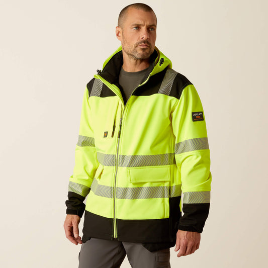 Ariat Recommended | Men Rebar Hi-Vis Softshell Jacket