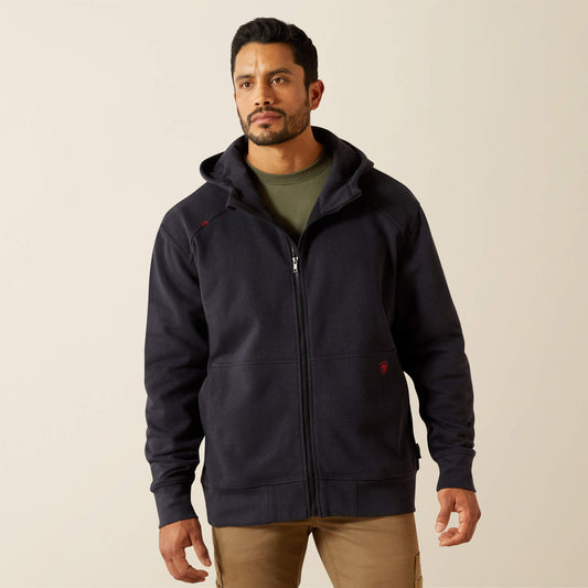 Ariat Best Seller | Men FR DuraStretch Heavyweight Fleece Full Zip Hoodie