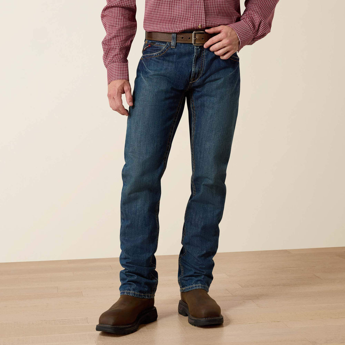 Ariat Premium | Men FR M5 Straight Basic Stackable Straight Leg Jean