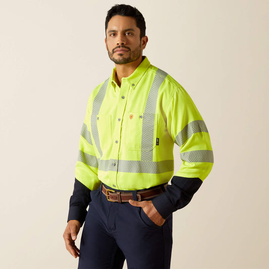 Ariat New | Men FR Hi-Vis Air Inherent Classic Fit Work Shirt