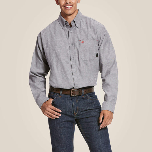 Ariat Featured | Men FR Solid Twill DuraStretch Work Shirt