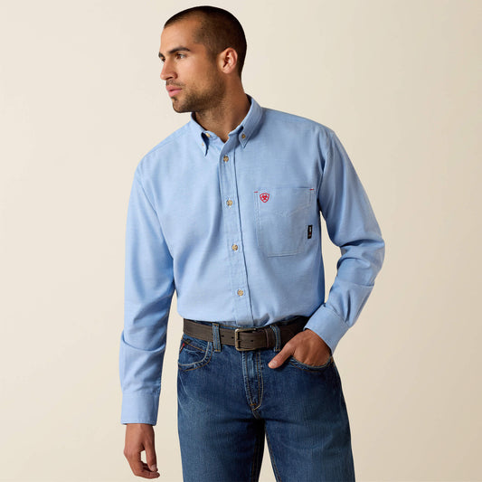 Ariat New | Men FR Solid Twill DuraStretch Work Shirt