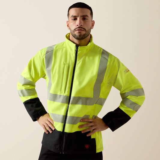 Ariat Best Seller | Men FR Vernon Hi-Vis Softshell Jacket
