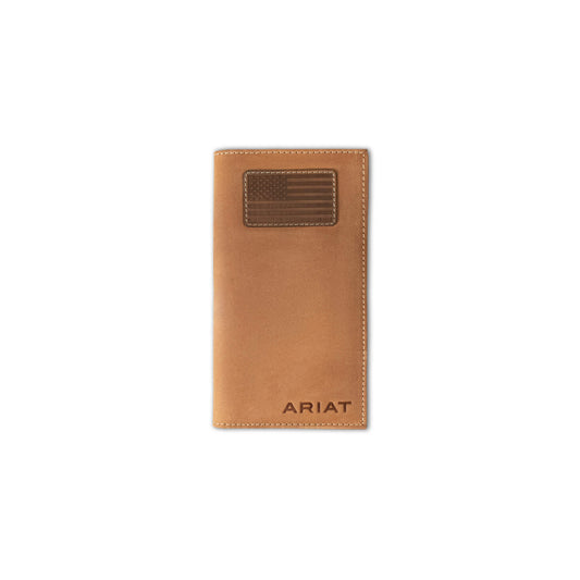 Ariat New | Men Rodeo Wallet Flag Stitch