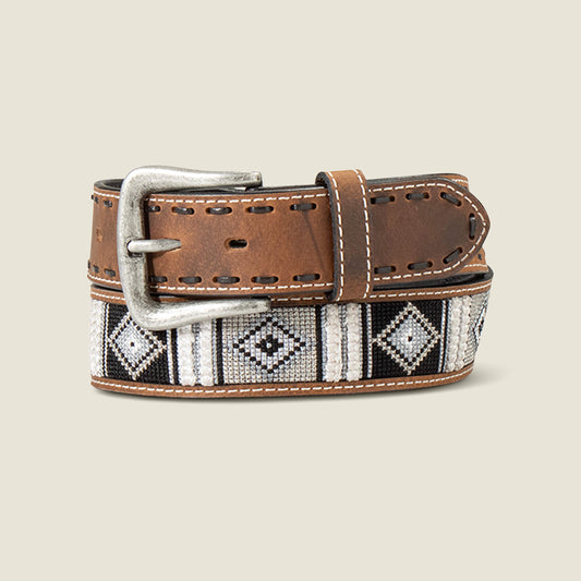 Ariat New | Men Woven Geo Inlay Belt