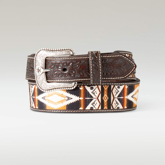 Ariat Exclusive | Men Floral Inlay Belt