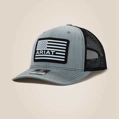 Ariat Featured | Men Usa flag patch logo cap