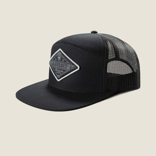 Ariat Featured | Men 7 Panel American Original Diamond Patch Cap